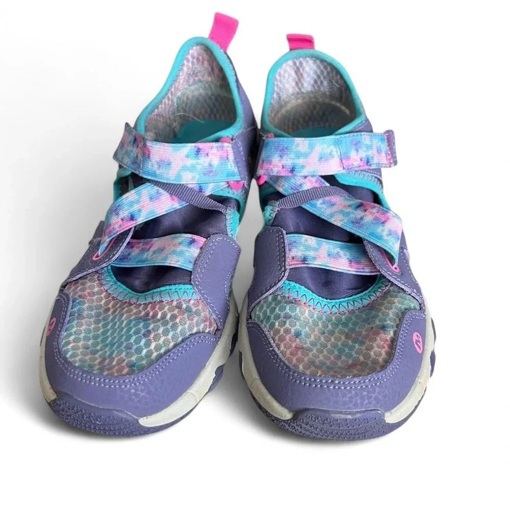 Merrell Kids Hydro Free Roam Water Shoe US 4M Velcro Straps Purple Velcro